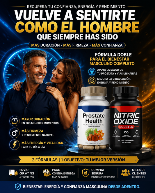 ProMan® Power Duo - Fórmula Masculina Avanzada Para Recuperar Energía, Firmeza y Confianza